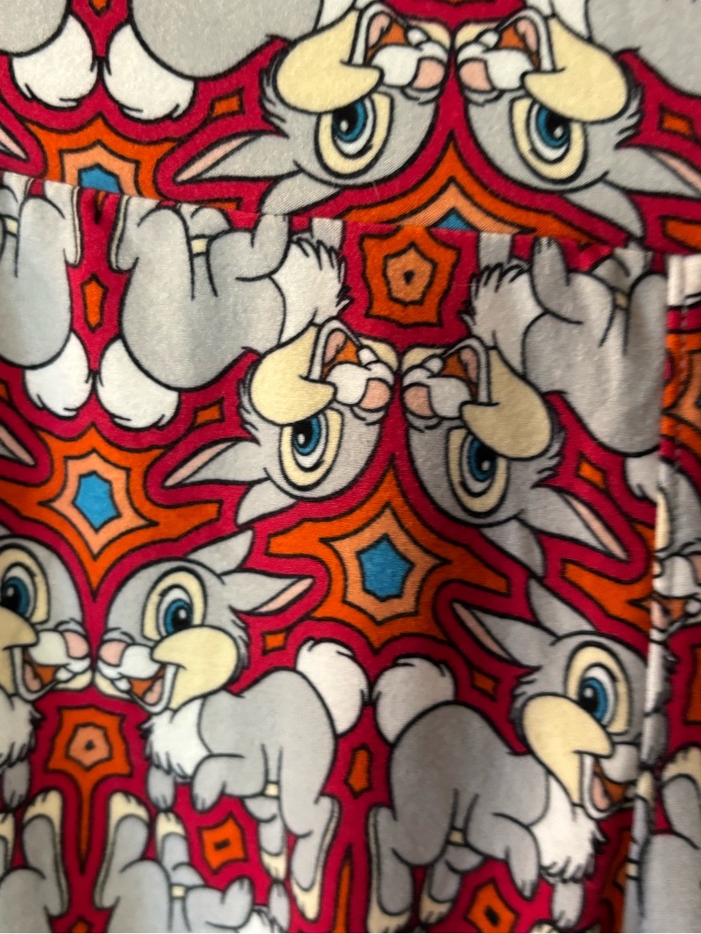 LuLaRoe Disney Fandom Bambi Thumper Retro Print Leggings